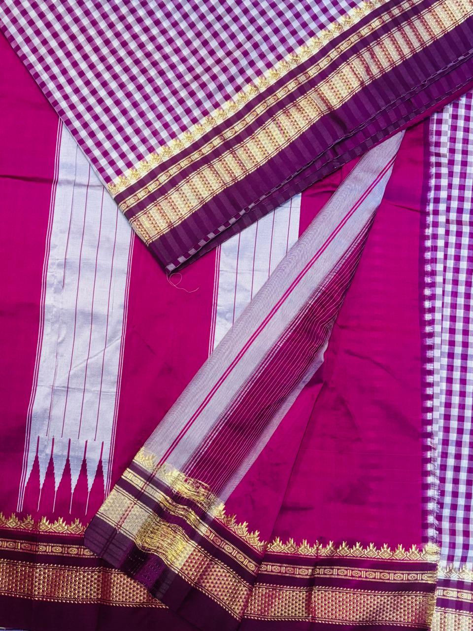Chex Tanvarup Semi Silk Ilkal Saree – Tradition in Modern Threads