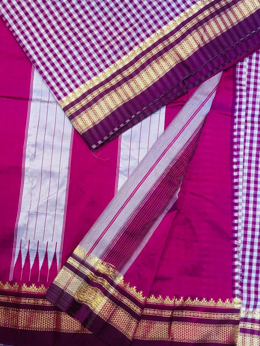 Chex Tanvarup Semi Silk Ilkal Saree – Tradition in Modern Threads
